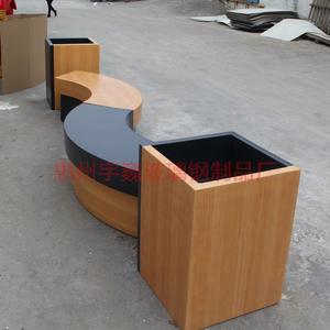 玻璃鋼仿木紋椅