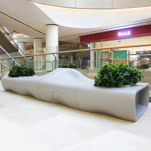 玻璃鋼創意歐式花盆組合休閑椅