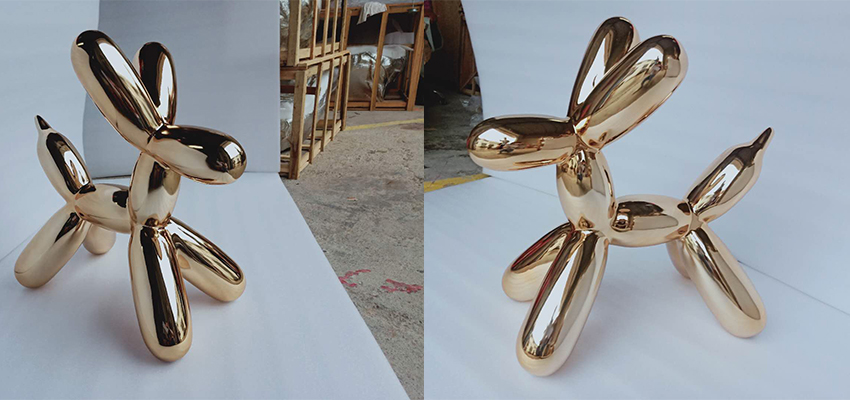 这款呆萌玻璃钢电镀气球狗,深受小朋友们喜爱哟!